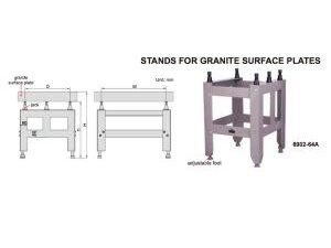 BASE PARA MESA DE GRANITO 1200X800X160MM INSIZE