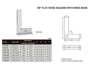 ESCUADRA DE TALON 90º (DIN875 GRADE 0) 150X100MM INSIZE