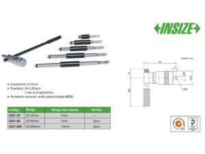 MICROMETRO INTERIOR DE TUBO 25-32MM INSIZE
