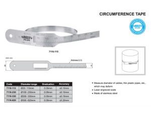 REGLA DE CIRCUNFERENCIA 200-330MM INSIZE