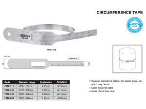 REGLA DE CIRCUNFERENCIA 300-620MM INSIZE