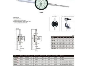 RELOJ COMPARADOR LISO 0-30MM 0.01MM INSIZE