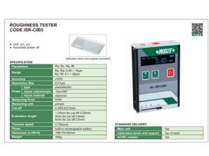 RUGOSIMETRO DIGITAL PORTATIL ISR-C003 INSIZE