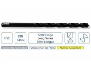 BROCA CILINDRICA LARGA D-13.0MM LT-205MM LU-134MM HSS IZAR