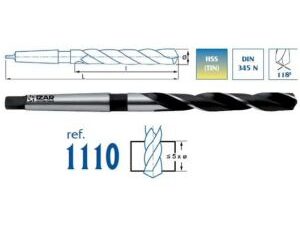 BROCA CONICA D-76.0MM CM5 LT-447MM LU-260MM HSS IZAR