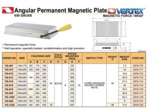 MESA MAGNETICA 150X300MM VERTEX TAIWAN