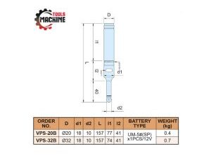 TOUCH POINT SENSOR LUZ Y SONIDO TO D-10MM VERTEX.