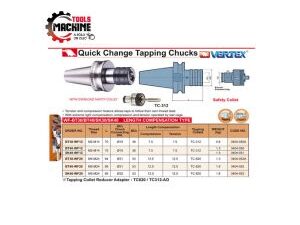 TOMA RAPIDA ROSCAR BT40 M8-M20 TC-820 VERTEX TW