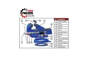 TORNILLO MECANICO BASE GIRATORIA N8-8 PULGADAS LU