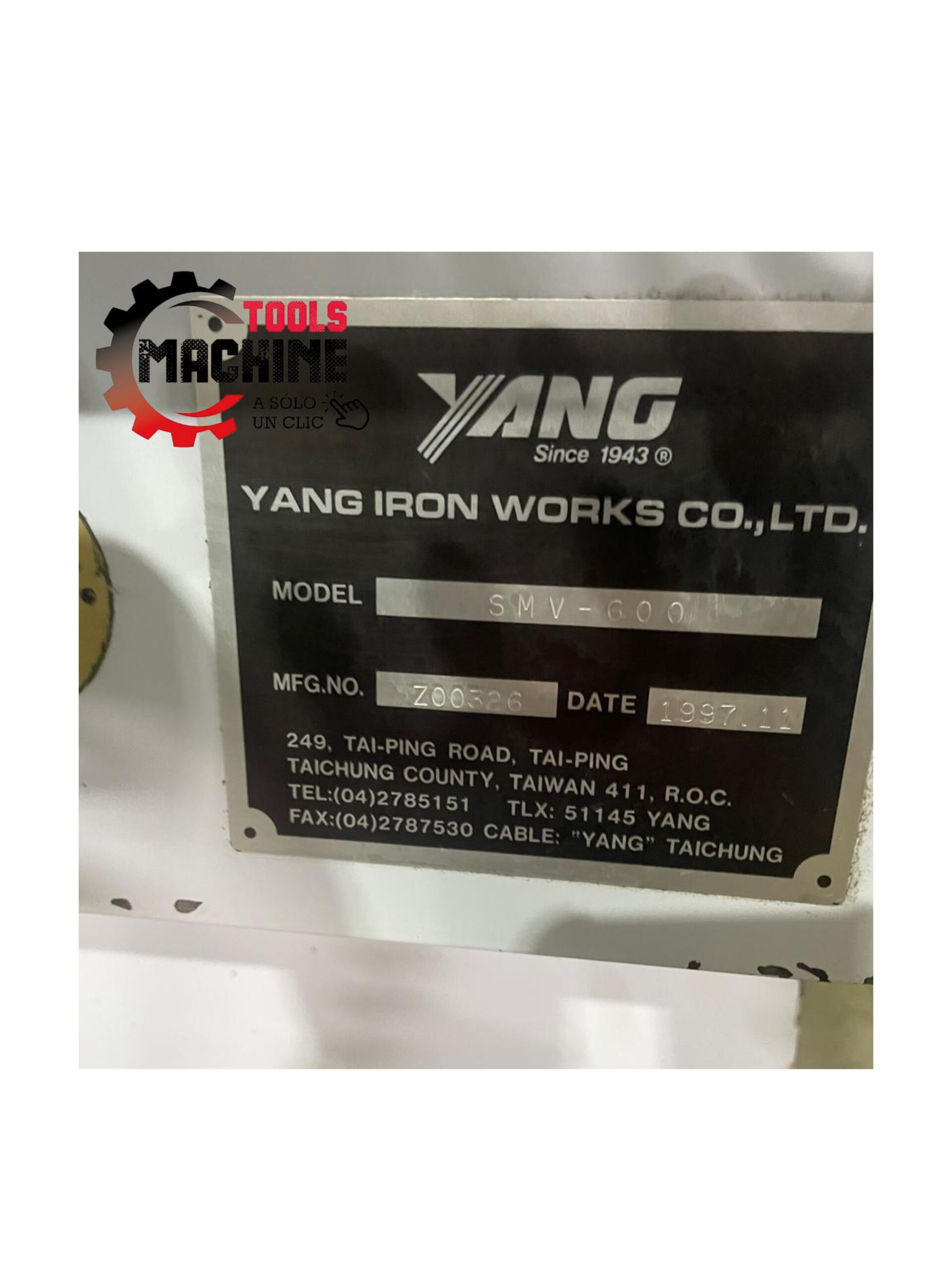 CENTRO DE MECANIZADO CNC USADO YANG SMV-600 TWa