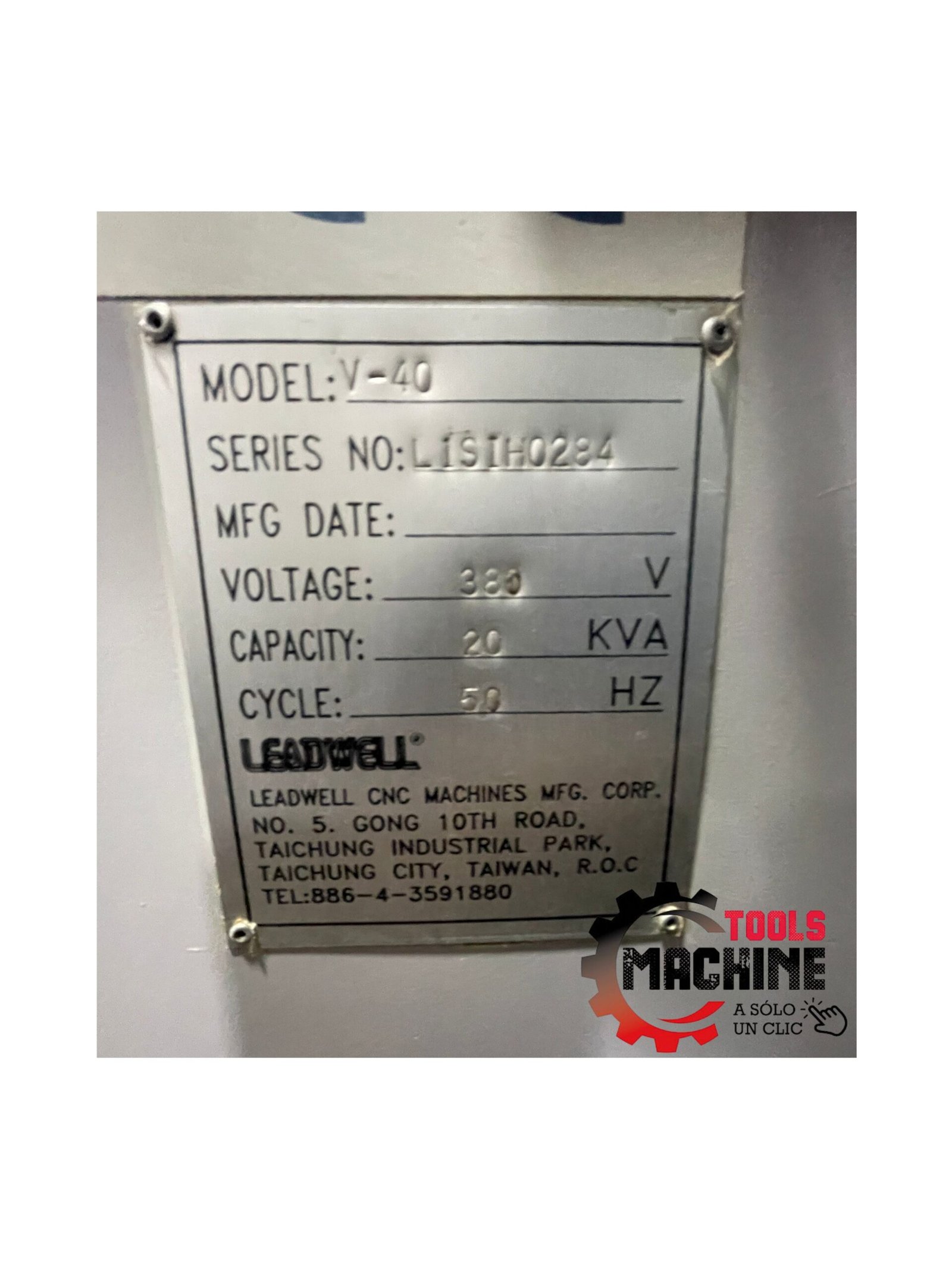 CENTRO DE MECANIZADO cnc USADO LEADWELL V40 VMC-